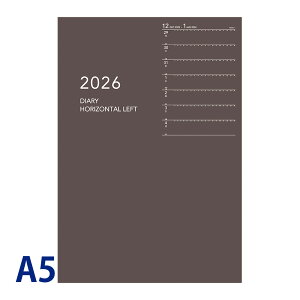 ダイゴー 手帳 2026年 1月始まり ウィークリー アポイント appoint ノートタイプ A5 1週間+横罫 ブラウン スケジュール帳 ビジネス手帳 プレゼント 就職祝い 新成人 男性 女性 令和8年 DAIGO