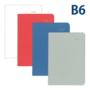 ダイゴー 手帳 2026年 1月始まり 25-26 ミル MILL マンスリー SPARKLE B6 ホワイト ピンク ブルー パープル 令和8年 DAIGO