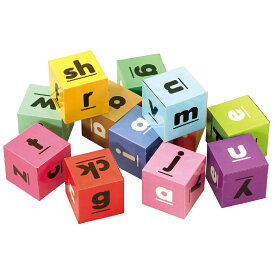 アルファベットキューブ[12pcs] 知育玩具 パズル ブロック 英語 単語 学習 ABC おもちゃ 室内