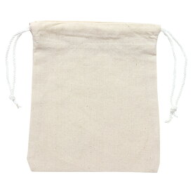 巾着袋[生成り] 綿100％ 小物入れ 入れ物 袋 おもちゃ 収納 女の子 男の子 給食袋 おえかき お絵かき クラフト DIY