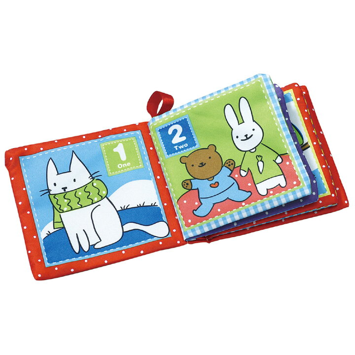 楽天市場 カシャカシャ布絵本 数字 勉強 学習 幼児 おもちゃ 知育玩具 知育絵本 イラスト ルーペスタジオ