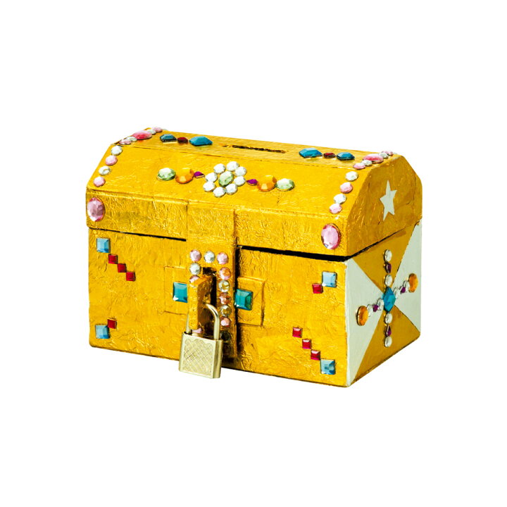 楽天市場 貯金箱 工作 キット 小学生 トレジャー貯金箱 おもしろ 体験 科学 工作 自由研究 宝箱 夏休み 低学年 かわいい ルーペスタジオ