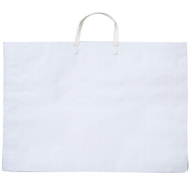 作品バッグ 紙製 白 作品収納 保管 四ツ切サイズ バッグ 画材 図工 工作 美術 教材 小学生