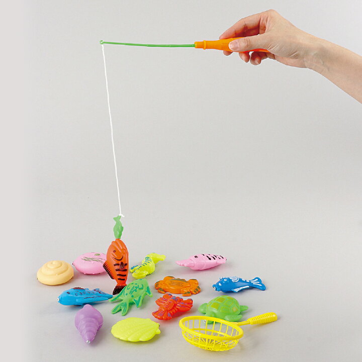 楽天市場 魚釣りゲーム おもちゃ 魚つり 水遊び お風呂 じしゃくでさかなつりゲーム 玩具 キッズ 子供 男の子 女の子 さかなつり 磁石 マグネット 室内 おさかないっぱい ルーペスタジオ