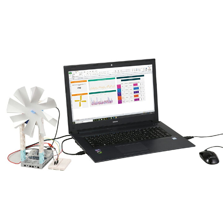 楽天市場 プログラミング おもちゃ 風力測定キット Hackingstem 風力発電 実験セット 科学 理科 自由研究 小学生 高学年 中学生 知育玩具 室内 学習 学校教材 ルーペスタジオ
