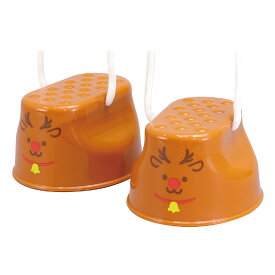 ぽっくり パカポコ 子供 竹馬 知育玩具 缶ぽっくり バランス 幼児 幼稚園 保育園 外遊び 運動 トナカイ