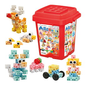 ブロック おもちゃ アーテックブロック バケツ220 [パステル] Artecブロック 基本セット ブロック 日本製 ゲーム 知育玩具 レゴ・レゴブロックのように自由に遊べます 室内