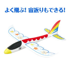 飛行機 手投げグライダー 公園遊び ぶっ飛び!エアプレーン飛行機 手作りキット 工作 子供 男の子 おもちゃ 景品 室内