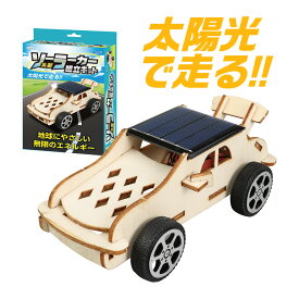 工作キット 車 ソーラー 学校 理科 教材 男の子 図工 小学生 低学年 子供 自由研究 夏休み 宿題 木製ソーラーカー組立キット