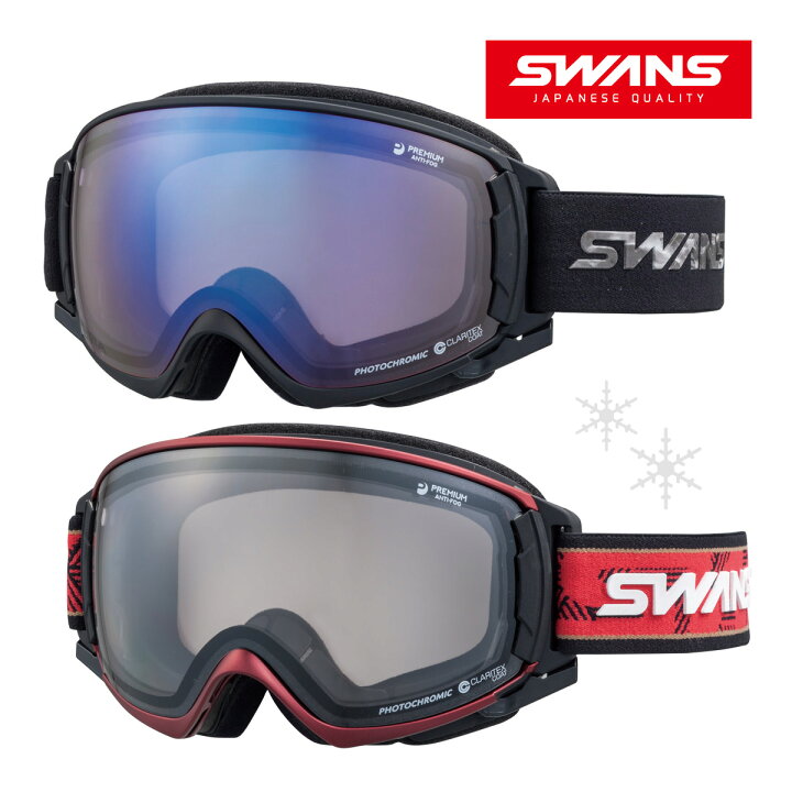 2024 SWANSスワンズ 見比べる スノーゴーグルROVO RV-MDH-CU-LP ANTBK 
