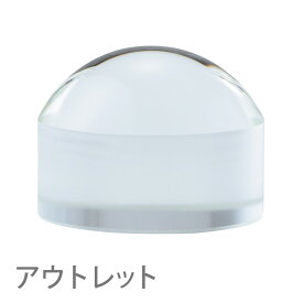 ペーパーウェイトルーペ 小 文鎮 6倍 40mm ルーペ 拡大鏡 虫眼鏡 携帯 池田レンズ アウトレット