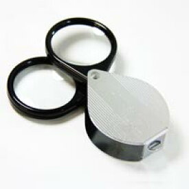 虫眼鏡 繰り出し ポケットルーペ 7961 4倍 36mm 2枚重ねで7倍 携帯用 池田レンズ アウトレット