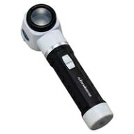 虫眼鏡 フラッシュルーペ M-100 10倍 30mm LEDライト付 検査用ルーペ 高倍率ルーペ ダーモスコピー ダー…