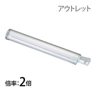バールーペ 750B 2倍 25×150mm 赤ライン付き 池田レンズ ルーペ 読書用ルーペ バールーペ 拡大 アウトレ…