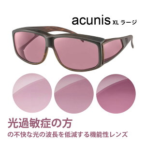 メガネの上から サングラス オーバーサングラス 大 FL-41 アクニス XLラージ 機能性レンズ 光過敏症 エッシェンバッハ