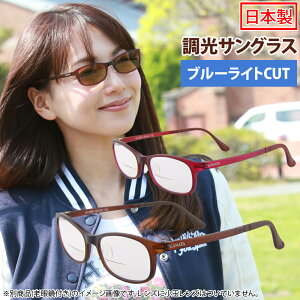 サングラス 調光 ブルーライトカット 日本製 KANATA 軽量 おしゃれ PCメガネ UVカット メンズ レディース 男性用 女性用 カジュアル