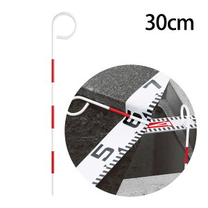 測量 計測 ピンポール P型 スチール製 30cm Φ6 測量用品 現場 壁際 シンワ測定