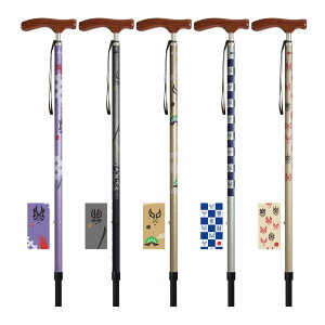 和彩 歌舞伎 杖 ステッキ おしゃれ 男性 女性 つえ 伸縮 歩行 リハビリ 敬老の日 プレゼント 健康 介護用品 シニア 日本製 シナノ 和柄 軽量 長さ調節