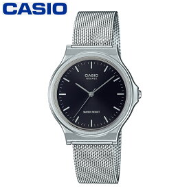 カシオ 腕時計 CASIO メタルバンドモデル バーインデックス 日常生活用防水 シルバー×ブラック MQ-24M-1EJH