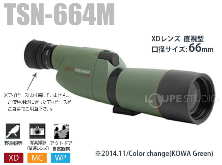 楽天市場】フィールドスコープ TSN-664M 直視型 KOWA コーワ 