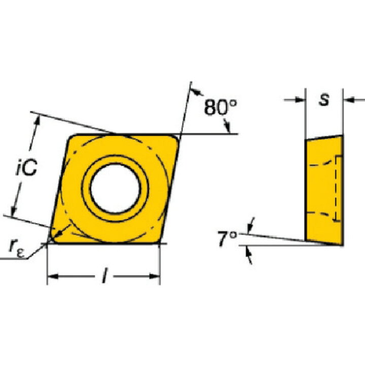 楽天市場】ターニングチップ SANDVIK コロターン107 旋削用ポジチップ