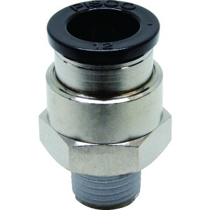 PISCO �`���[�u�t�B�b�e�B���O �X�g���[�g �K���O�a12mm �ڑ����aR1/4 [PC12-02] �̔��P�ʁF1