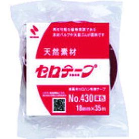 ニチバン セロテ-プ着色赤4301T-18 18mmX35m バイオマスマーク認定製品 [4301T-18] 10巻セット