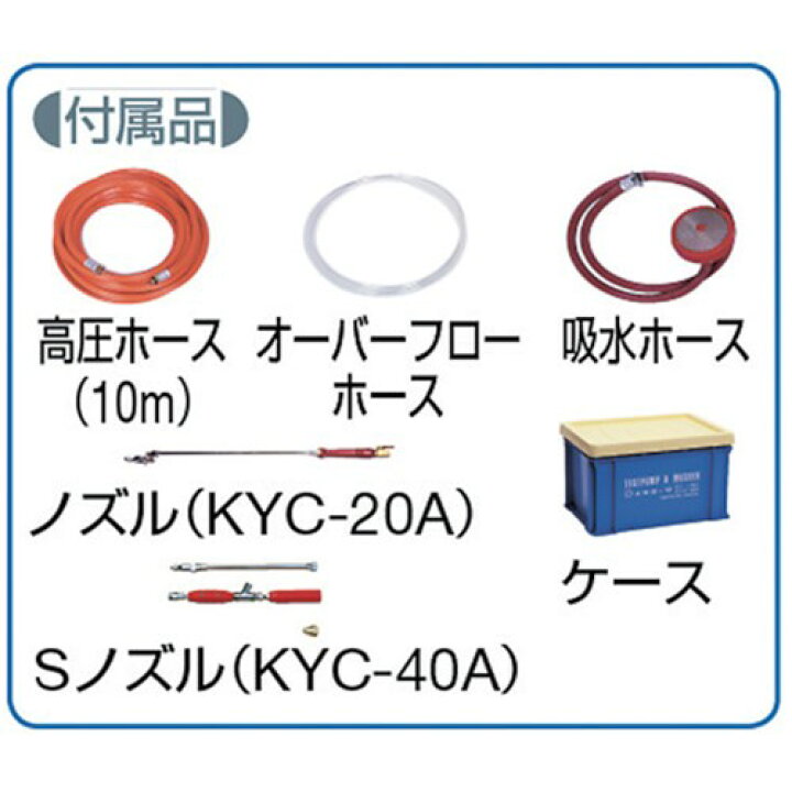 キョーワ ポータブル型洗浄機単相100V 1台 KYC-20A 冷水タイプ 正式的 冷水タイプ