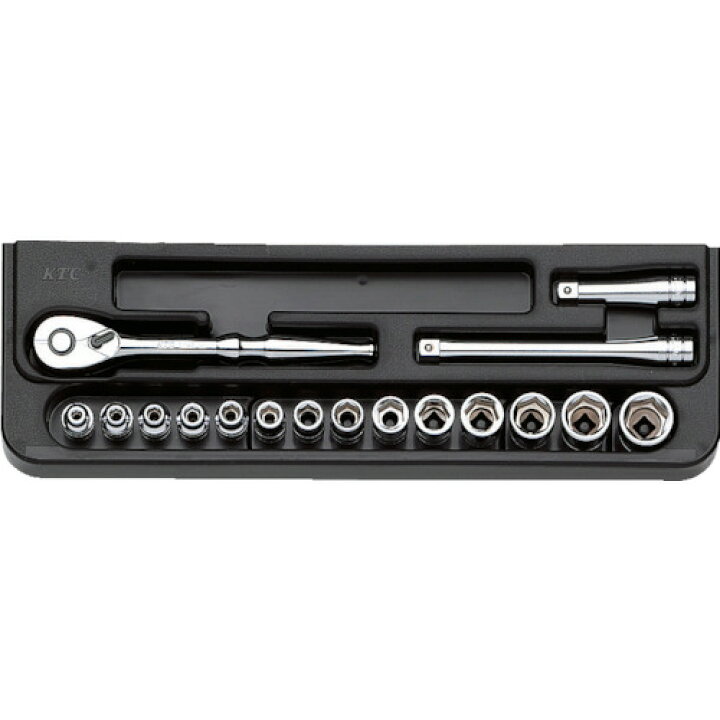 楽天市場】KTC 6.3sq.ソケットレンチセット[17点] [TB214] 販売単位：1 