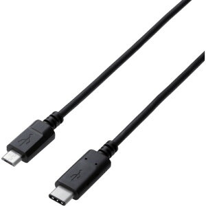 ELECOM USB2.0P[u C-microB^Cv Fؕi 3Ao 0.5m [U2C-CMB05NBK] ̔PʁF1