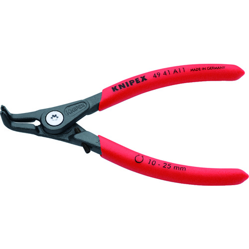 KNIPEX 軸用スナップリングプライヤー 曲 [4941-A11] 販売単位：1 送料無料