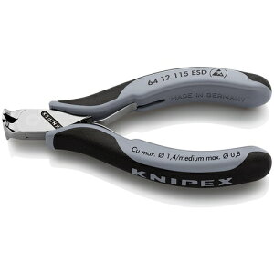 �j�b�p �d�H�p KNIPEX �G���N�g���j�N�X�G���h�J�b�e�B���O�j�b�p�[ �t���b�V���J�b�g ESD�R���t�H�[�g�n���h��(�Ód�C�h�~) [6412-115ESD] �̔��P�ʁF1 ��������