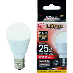 �d�� LED IRIS 567970 LED�d�� E17�L�z���^�C�v 25�`���� �d���F 230lm [LDA2L-G-E17-2T5] LDA2LGE172T5 �̔��P�ʁF1
