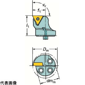 工具ターニングホルダー サンドビック コロターンSL コロターン107用カッティングヘッド(410) [570-STFCR-20-11-B1] 販売単位：1 送料無料