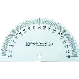 SK プロトラクター No.192 120mm 半円タイプ シルバー仕上 [PRT192-120S] 販売単位：1