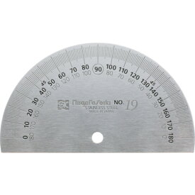 SK プロトラクター No.192 90mm 半円タイプ ステンレス仕上 [PRT192-90S] 販売単位：1
