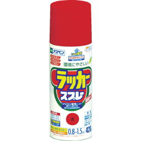 アサヒペン アスペンラッカースプレー420ml 赤 [568519] 販売単位：1