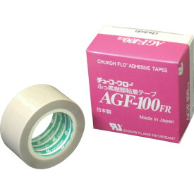 チューコーフロー フッ素樹脂(テフロンPTFE製)ガラスクロス粘着テープ AGFー100FR 0.13t×30w×10m [AGF100FR-13X30] 販売単位：1