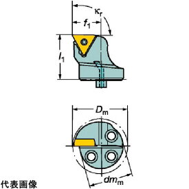 工具ターニングホルダー サンドビック コロターンSL コロターン107用カッティングヘッド(410) [570-STFCR-16-11-B1] 販売単位：1 送料無料