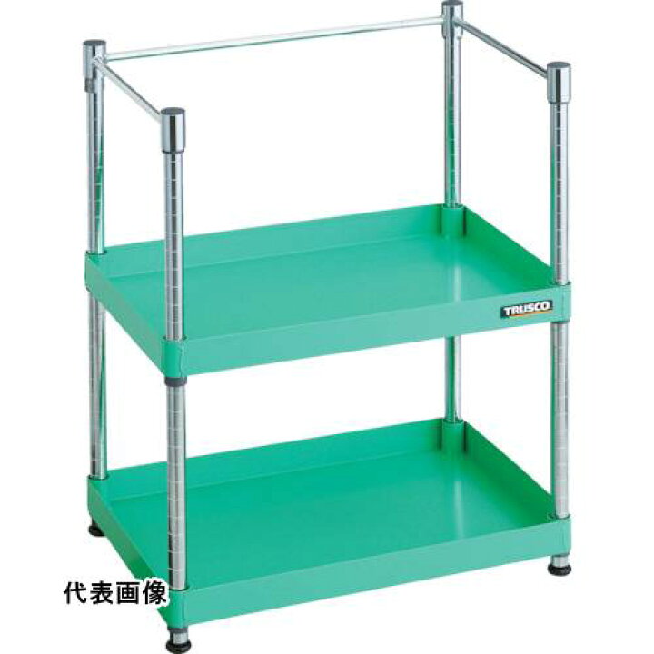 楽天市場】スチール製パイプ式棚 ベタ棚タイプ TRUSCO トラスコ中山 