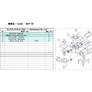 AobN ^|vpeiXLbh DAP-30p [DAP-30 MAINTENANCEKIT] DAP30MAINTENANCEKIT ̔PʁF1 