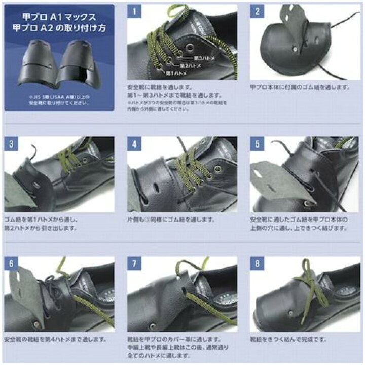 楽天市場】ミドリ安全 安全靴用甲プロテクター A2 Mサイズ [MKP-A2-M 