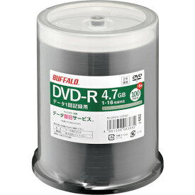 バッファロー 光学メディア DVD-R PCデータ用 4.7GB 法人チャネル向け 100枚+5枚 [RO-DR47D-105PWZ] RODR47D105PWZ 販売単位：1