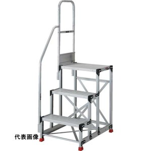 TRUSCO �g���X�R���R �A���~����Ɨp���� 3�i ����0.9m �V���@600×400 �X�e�b�v���s300mm �K�i�Ў肷��t�� [TSF-36309-TK300] TSF36309TK300 �̔��P�ʁF1 ��������