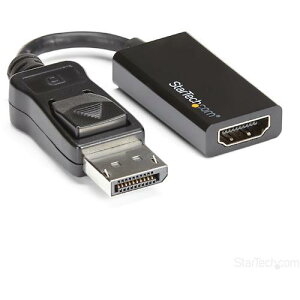 StarTech fBXvCA_v^[/DisplayPort 1.4 - HDMI 2.0/4K60Hz/ANeBuϊ/ubN [DP2HD4K60S] DP2HD4K60S ̔PʁF1 
