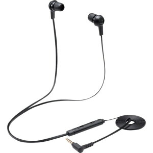 ELECOM �C���i�[�C���[�^�w�b�h�Z�b�g �J�i�� �~���[�g�X�C�b�`�t ���� 4��3.5mm �u���b�N [HS-EP17TBK] HSEP17TBK �̔��P�ʁF1