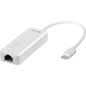 BUFFALO GigaΉ Type-C USB3.2(Gen1)pLANA_v^[ zCg [LUA5-U3-CGTE-WH] LUA5U3CGTEWH ̔PʁF1