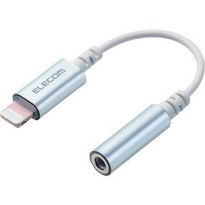 ELECOM Lightning-a3.5mmXeI~jWbNϊP[u [MPA-L35DS01SV] MPAL35DS01SV ̔PʁF1