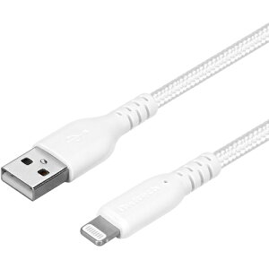 Owltech �f���ɋ����_�炩�� Lightning�P�[�u�� 3m �z���C�g [OWL-CBA4LA30-WH] OWLCBA4LA30WH �̔��P�ʁF1