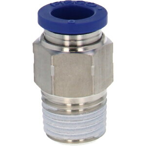 PISCO SUS304�p��`���[�u�t�B�b�e�B���O �X�g���[�g �K���O�a8mm �ڑ����aR1/4 [PC8-02SUS] PC802SUS �̔��P�ʁF1